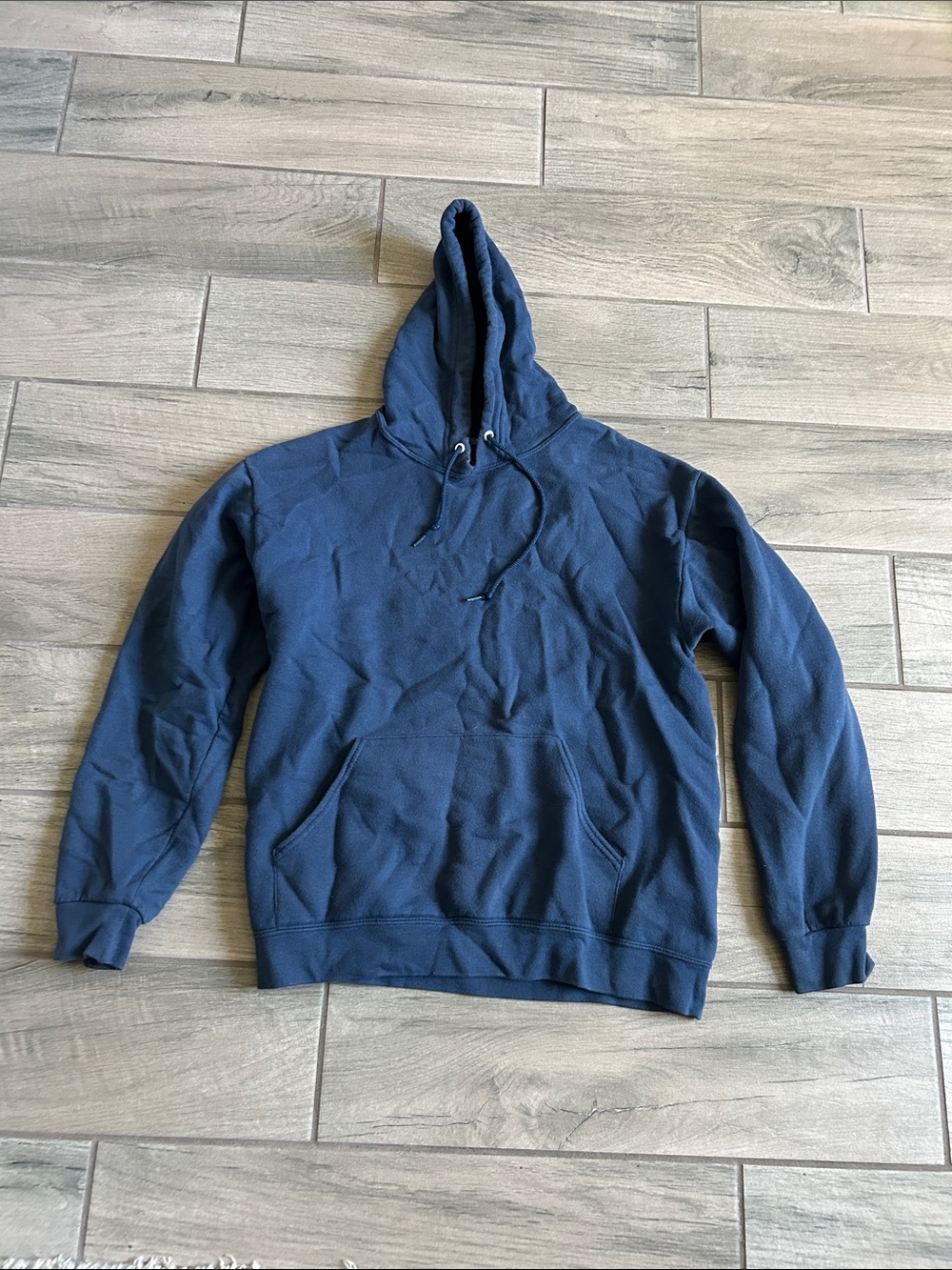 Fruit of the Loom Men's Navy Blue Pullover Hoodie